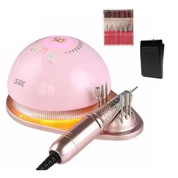Επαγγελματικός τροχός νυχιών για Manicure & Pedicure SML M21 68W ροζ