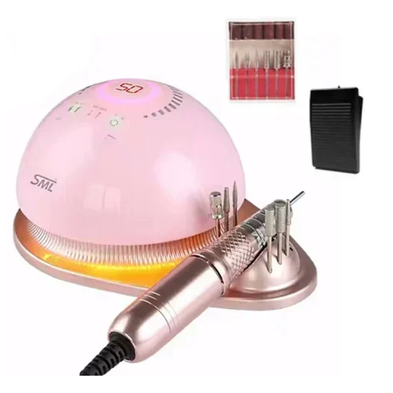 Επαγγελματικός τροχός νυχιών για Manicure & Pedicure SML M21 68W ροζ