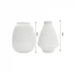 Επιτραπέζια διακοσμητικά βάζα 25+26cm 80987 - λευκό