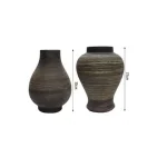 Επιτραπέζια διακοσμητικά βάζα 30+31cm 80992 - καφέ