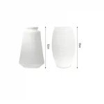 Επιτραπέζια διακοσμητικά βάζα 32+32cm 80990 - λευκό