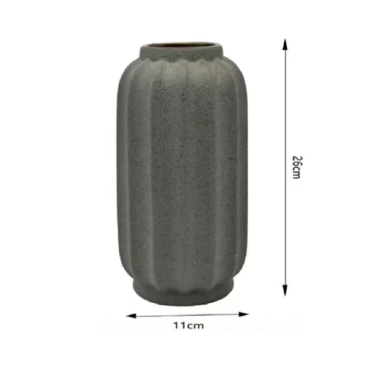 Επιτραπέζιο διακοσμητικό βάζο 26x11cm 80213 - πράσινο