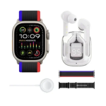 Έξυπνο ρολόι Smartwatch με ασύρματα ακουστικά Okpu D100 - ασημί/μαύρο
