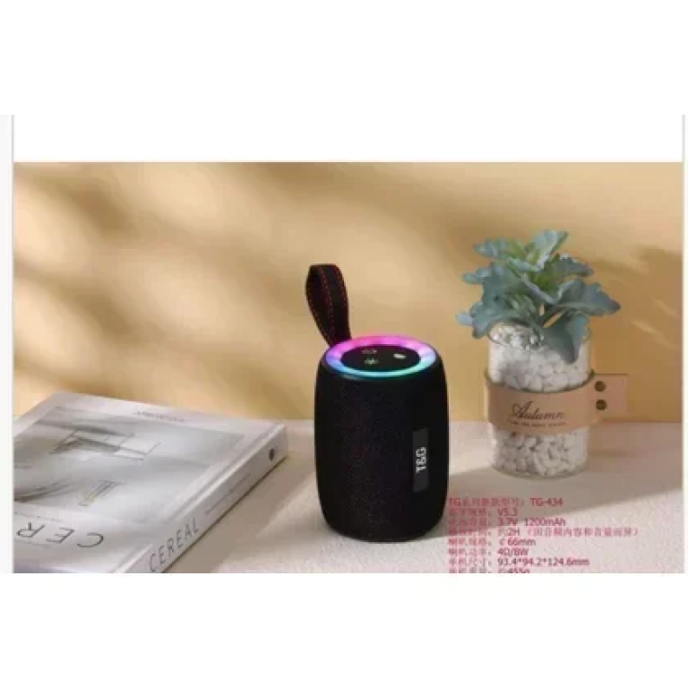 Φορητό Ηχείο Bluetooth TG-434 Μαύρο