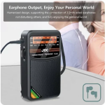 Φορητό ραδιόφωνο τσέπης FM/AM/SW/ JOC TG-66 μαύρο - Image 2