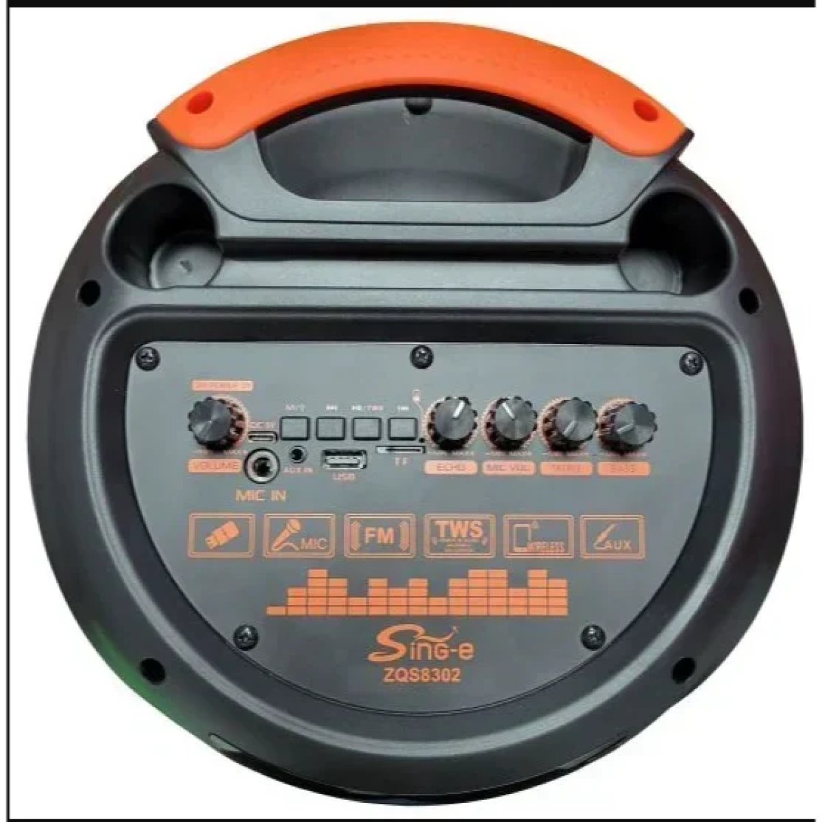 Φορητό Σύστημα Karaoke ZQS-8302 με LED Φωτισμό