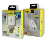 Φορτιστής χωρίς καλώδιο με θύρα USB-A και θύρα USB-C 20W KLGO PD-300 λευκό