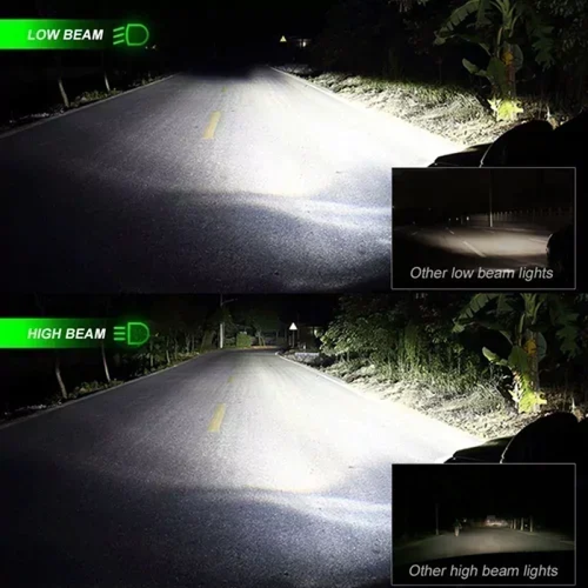 Φώτα πορείας LED 50W 6000K 10000lumen H7 NovSight A500-N35-H7 - Image 6