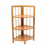 Γωνιακή Επιδαπέδια Ραφιέρα από Bamboo 3 Επιπέδων 29x98x29cm 5404422
