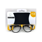 Γυαλιά πρεσβυωπίας Unisex 134x43mm +1.0 σε μαύρο χρώμα 80007