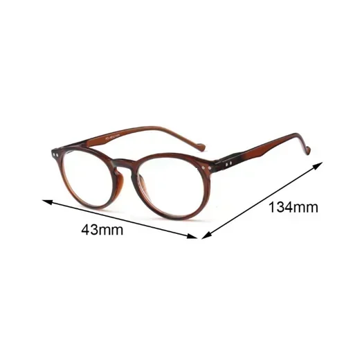 Γυαλιά πρεσβυωπίας Unisex 134x43mm +3.5 σε καφέ χρώμα 80012