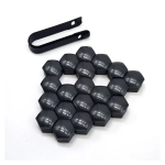 Γυαλιστερά καπάκια μπουλονιών ζαντών 19mm 20 τεμάχια Γκρι