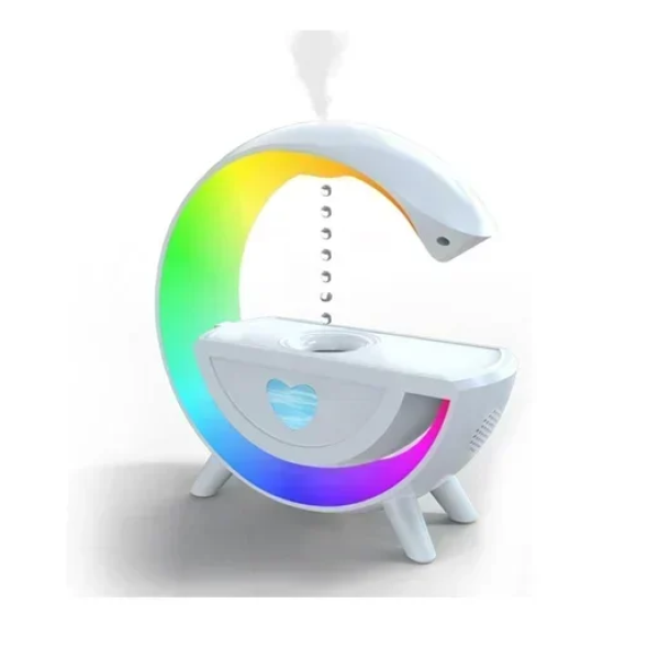 Ηχείο/υγραντήρας με Bluetooth και φωτισμό RGB Y13 - λευκό