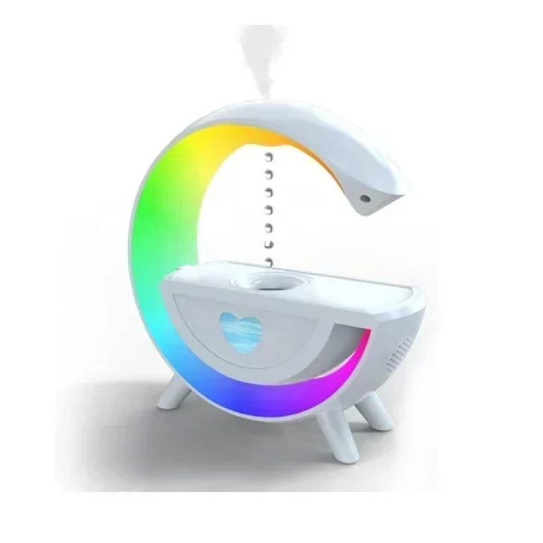 Ηχείο/υγραντήρας με Bluetooth και φωτισμό RGB Y13 - λευκό