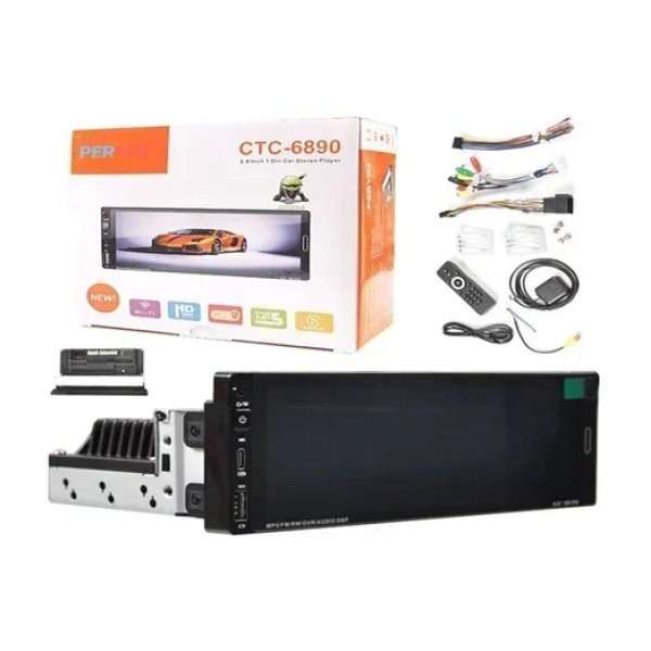 Ηχοσύστημα αυτοκινήτου MP3 player Pervoi CTC-6890 μαύρο