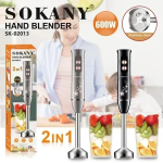 Ηλεκτρικό μπλέντερ χειρός 2 σε 1 Blender 600W Sokany SK-02013 μαύρο - Image 2