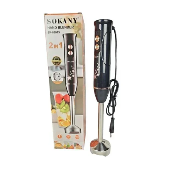 Ηλεκτρικό μπλέντερ χειρός 2 σε 1 Blender 600W Sokany SK-02013 μαύρο
