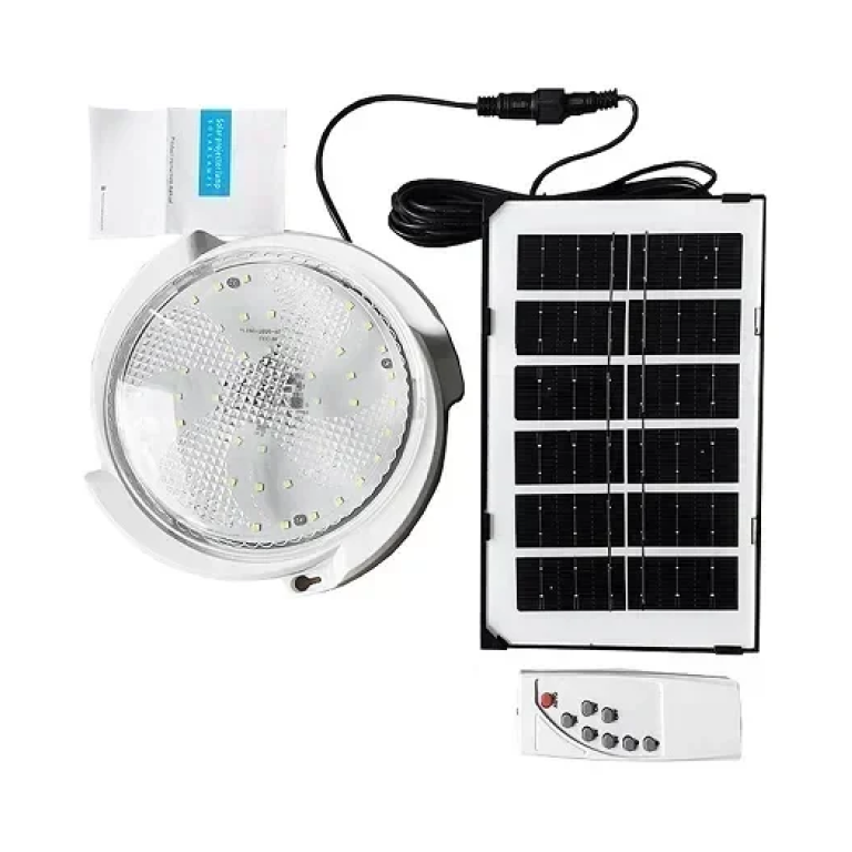 Ηλιακό φωτιστικό οροφής με τηλεχειριστήριο 90W W7106-3 λευκό