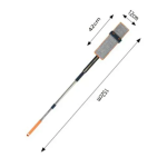 Καθαριστής δαπέδου με κοντάρι 152cm 84124 ασημί/πορτοκαλί