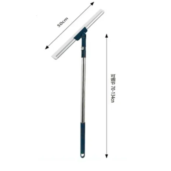 Καθαριστής δαπέδου με κοντάρι 70-134cm 84123 ασημί/μπλε