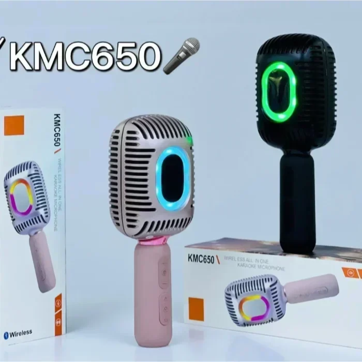 KMC 650 Eπαγγελματικό Μικρόφωνο Karaoke Ροζ 6920240706040