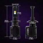 Λάμπες LED 80w Nighteye 6500k 10000 Lumens 2τμχ A393-N1-H7 - Image 2