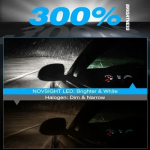 Λάμπες LED Novsight 6500K ψυχρό λευκό 12V 50W 2τμχ A500-N57-H7 - Image 5