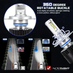 Λάμπες LED Novsight 80W 14400LM 5500K A500-N16-H7 - Image 3