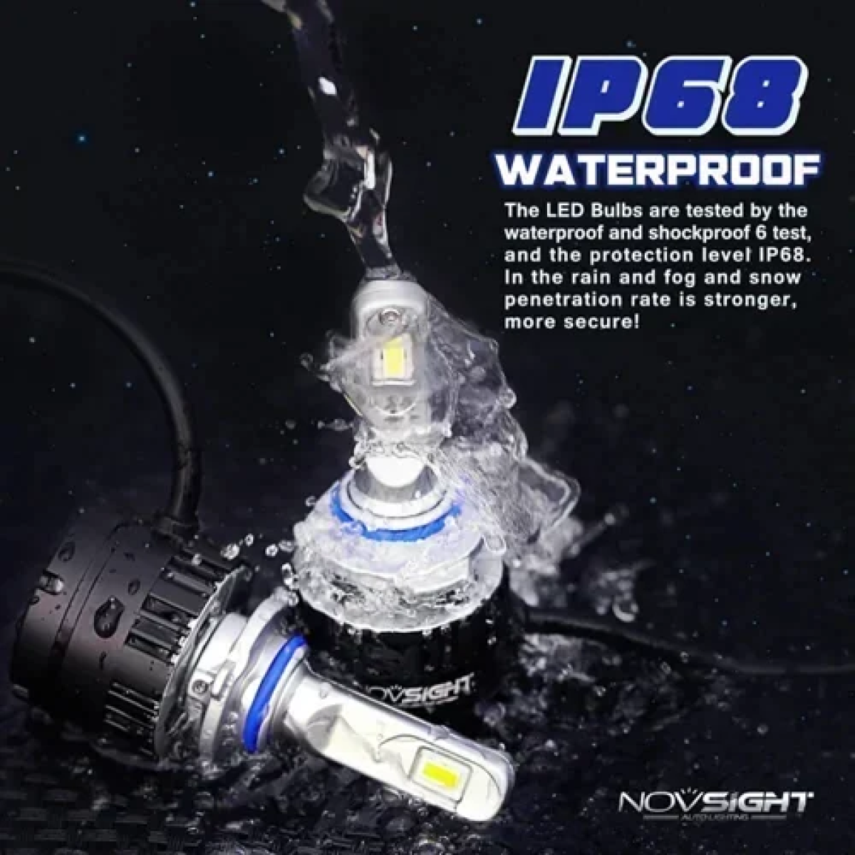 Λάμπες LED Novsight 80W 14400LM 5500K A500-N16-H7 - Image 7
