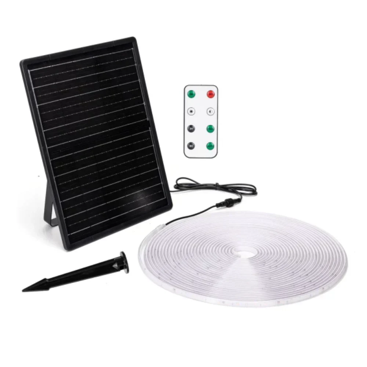 LED Αδιάβροχη Ηλιακή Ταινία IP65 10m 1000LM 100W Ψυχρό Λευκό 6500K με Τηλεχειριστήριο Aigostar