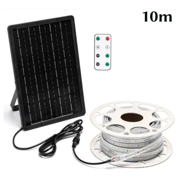 LED Αδιάβροχη Ηλιακή Ταινία IP65 10m 1000LM 100W RGB με Τηλεχειριστήριο Aigostar