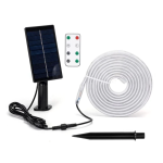 LED Αδιάβροχη Ηλιακή Ταινία IP65 3m 300LM 30W RGB με Τηλεχειριστήριο Aigostar