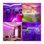 LED Αδιάβροχη Ηλιακή Ταινία IP65 3m 300LM 30W RGB με Τηλεχειριστήριο Aigostar