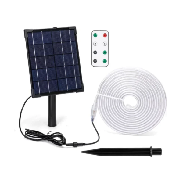 LED Αδιάβροχη Ηλιακή Ταινία IP65 5m 500Lm 50W RGB με τηλεχειριστήριο Aigostar