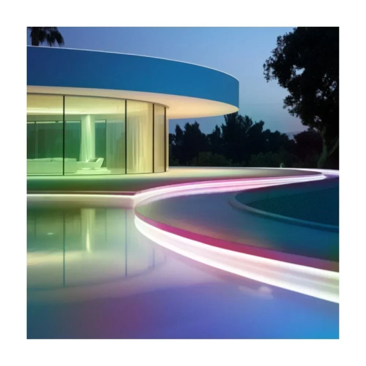 LED Αδιάβροχη Ηλιακή Ταινία IP65 5m 500Lm 50W RGB με τηλεχειριστήριο Aigostar