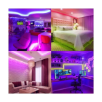 LED Αδιάβροχη Ηλιακή Ταινία IP65 5m 500Lm 50W RGB με τηλεχειριστήριο Aigostar