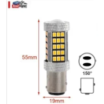 Led Λάμπα Αυτοκινήτου Baz15d 66 Smd Κίτρινο 1τμχ 2000527