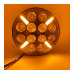 LED Προβολέας 10-30 Volt Υψηλής Ισχύος 60W Πορτοκαλί / Λευκό ø180mm IP68