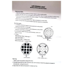 LED Προβολέας 10-30 Volt Υψηλής Ισχύος 60W Πορτοκαλί / Λευκό ø180mm IP68