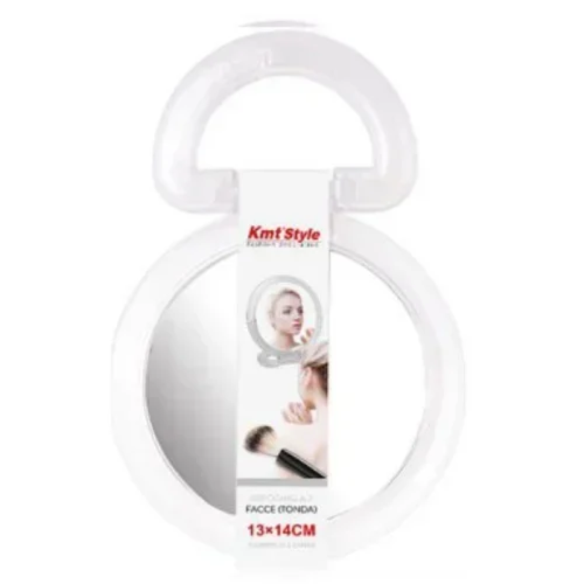 Πλαστικός Καθρέφτης 2 όψεων με βάση 14x13 cm 2802671 Λευκό