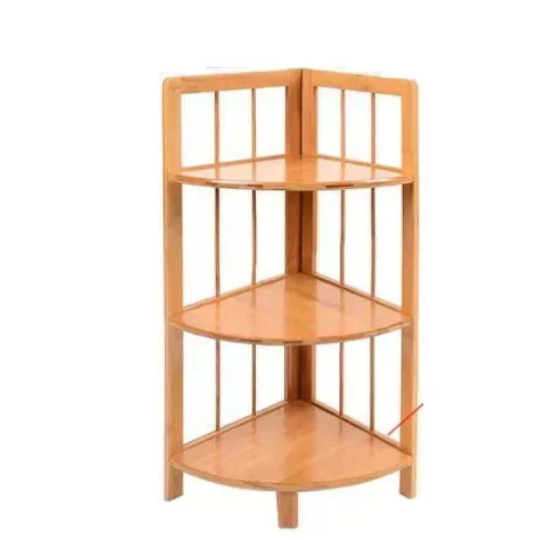 Γωνιακή Ραφιέρα από Bamboo 3 Επιπέδων 29x98x29cm 5404422