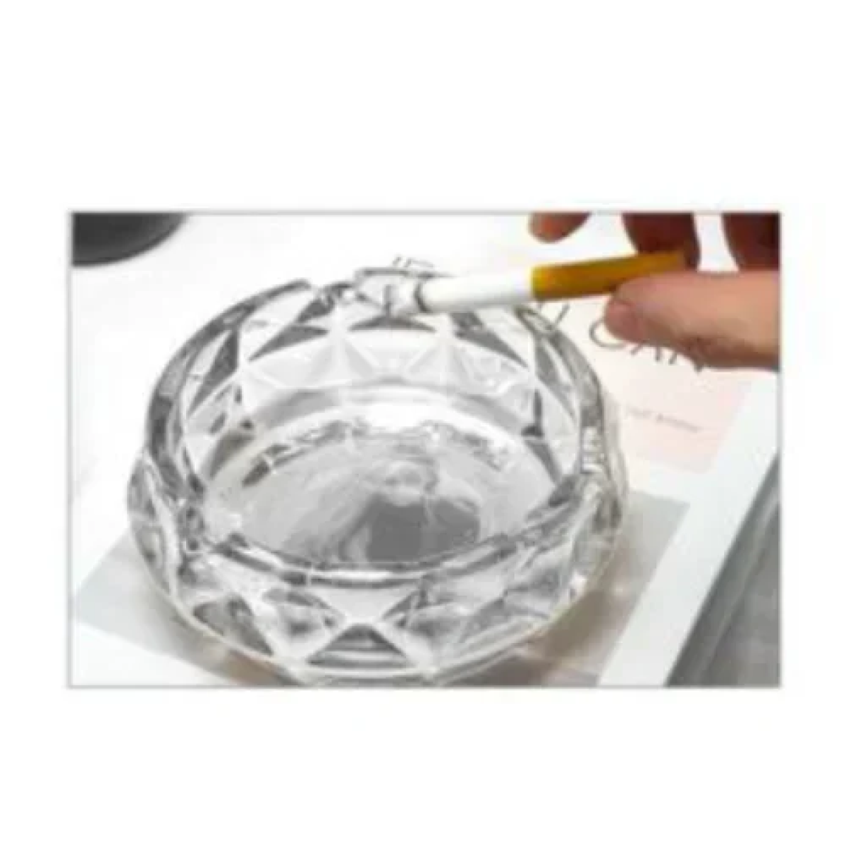 Στρογγυλό Γυάλινο Τασάκι 5.5x11.5 cm 3280609
