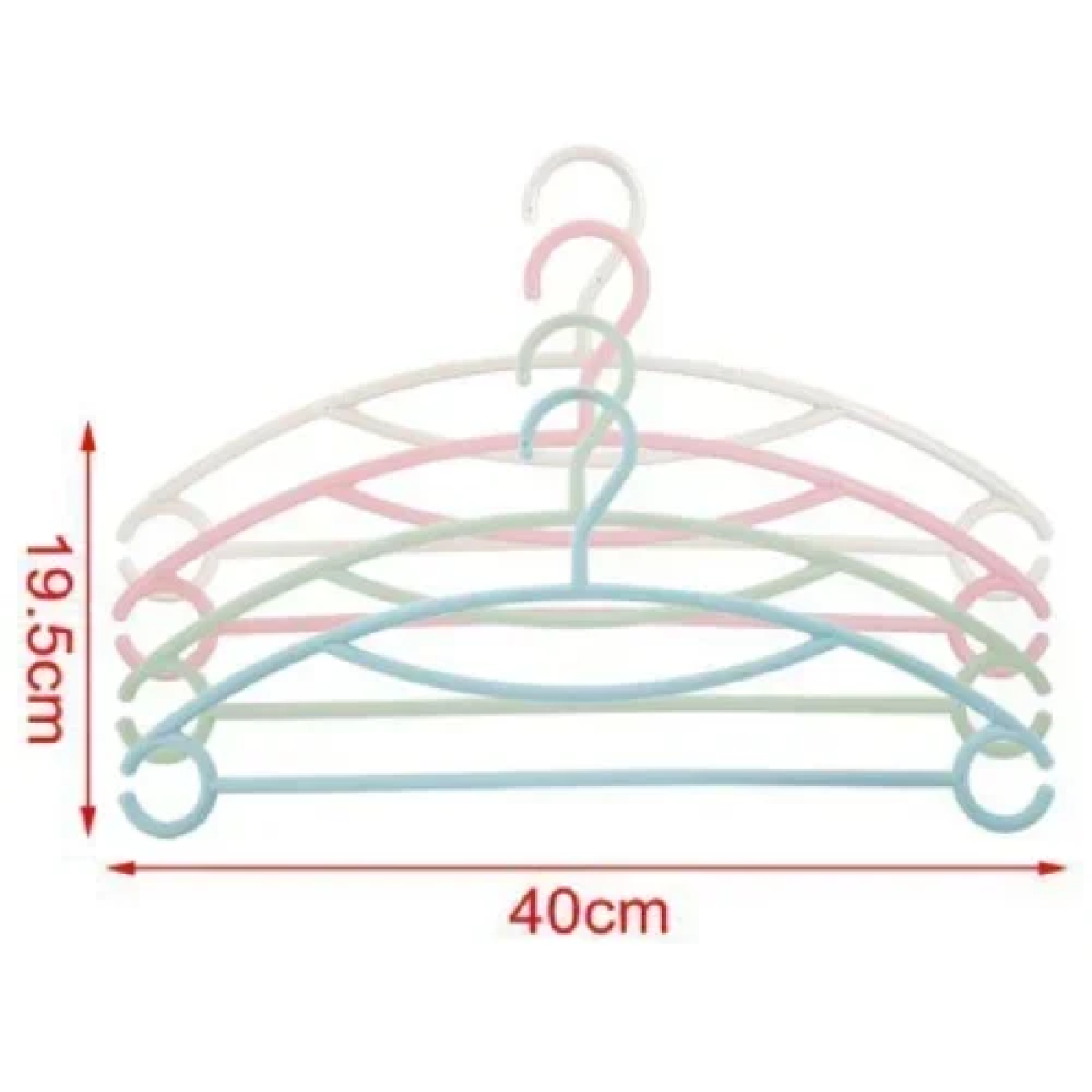 Πλαστική Κρεμάστρα Ρούχων 40cm 4τμχ 2406867 Μπλε