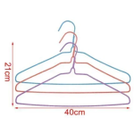 Μεταλλική Κρεμάστρα Ρούχων 40cm σετ 8τμχ 5403474 Κόκκινο