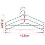 Μεταλλική Κρεμάστρα Ρούχων 45.5cm σετ 6τμχ 5403475 Μπλε