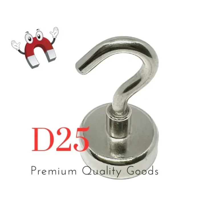 Μαγνήτης Νεοδυμίου με Γάντζο Διάμετρος Ø 25 mm 1 τμχ