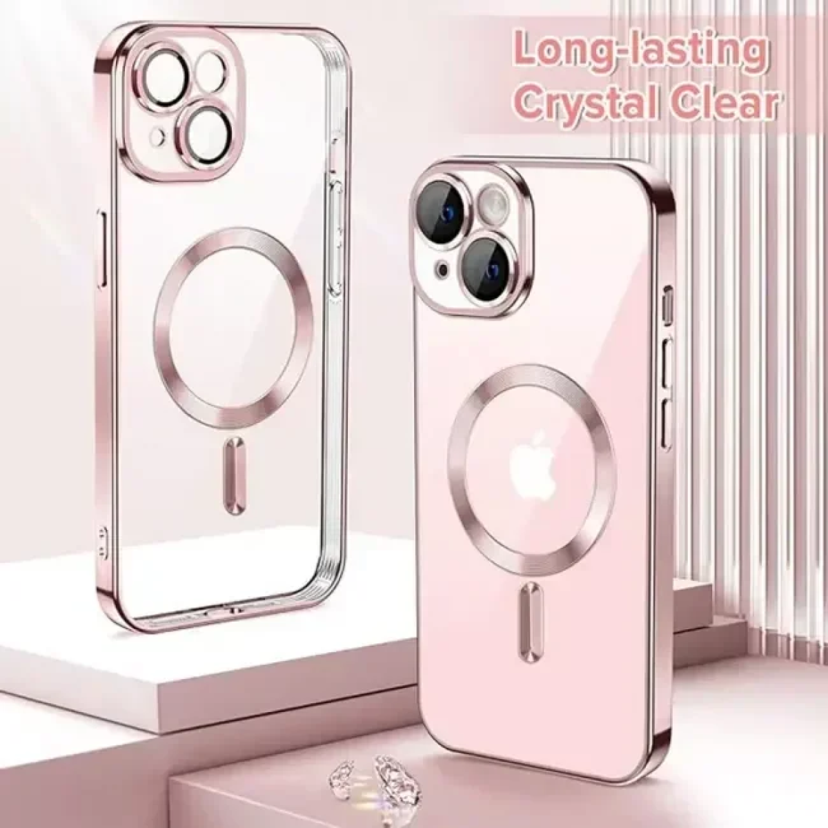 MagSafe Θήκη Σιλικόνης Ροζ Χρυσό iPhone 16 Plus