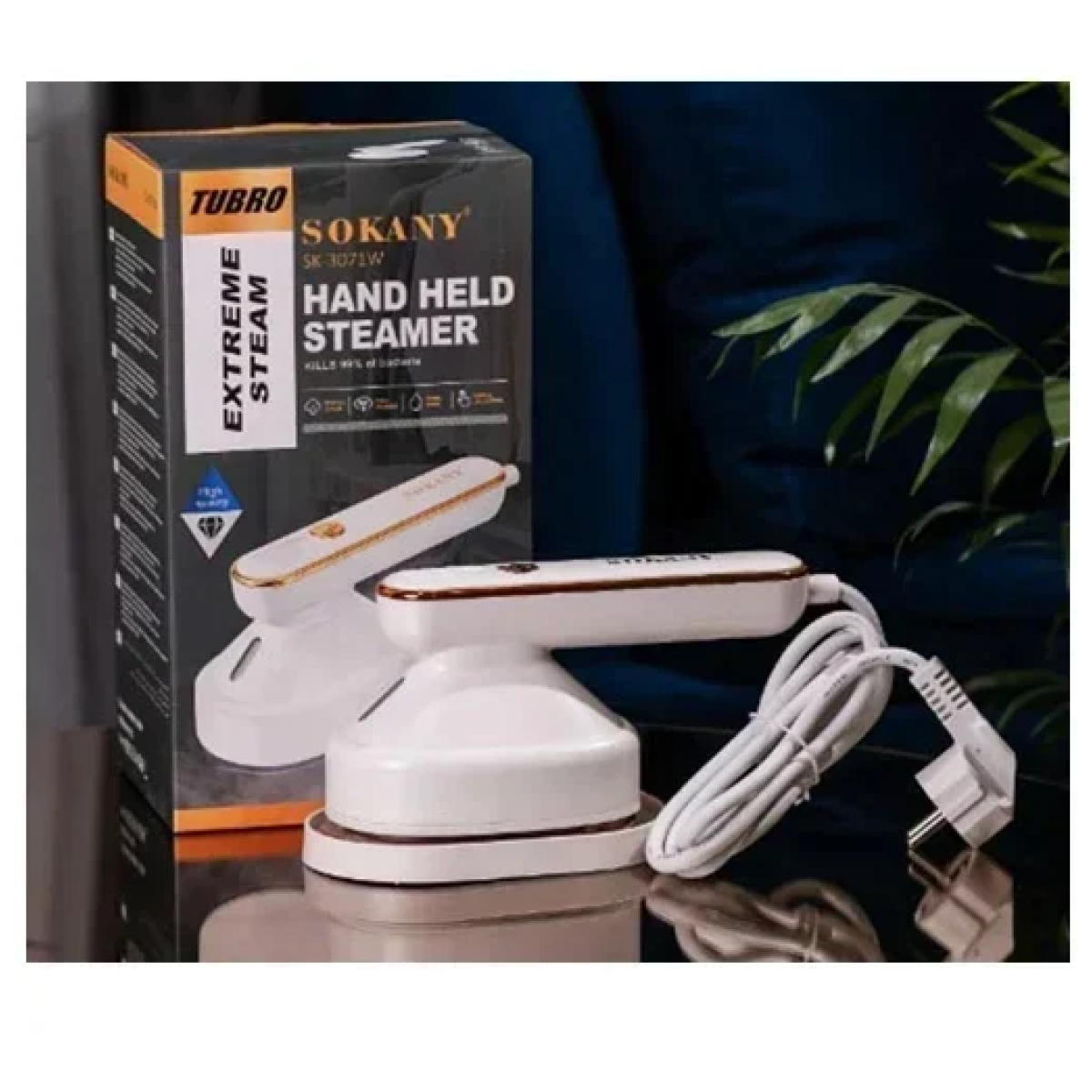 Μίνι ηλεκτρικό σίδερο ταξιδιού - Hand Held Steamer Sokany SK-3071W λευκό - Image 2