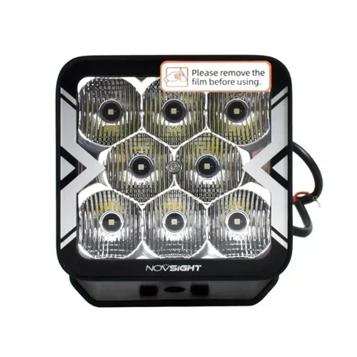 Off-Road προβολάκια αλουμινίου Flood Light λευκό 40W 6500K IP68 Novsight A500-WL3-4FT – μαύρο - Image 2