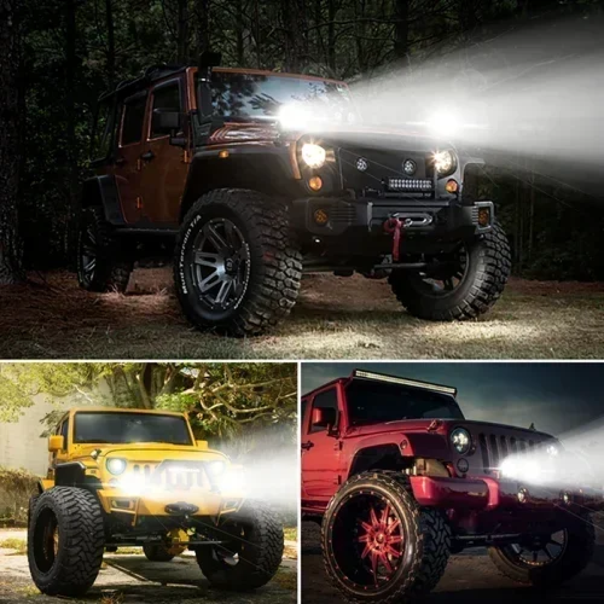 Off-Road προβολάκια αλουμινίου Flood Light λευκό 40W 6500K IP68 Novsight A500-WL3-4FT – μαύρο - Image 3